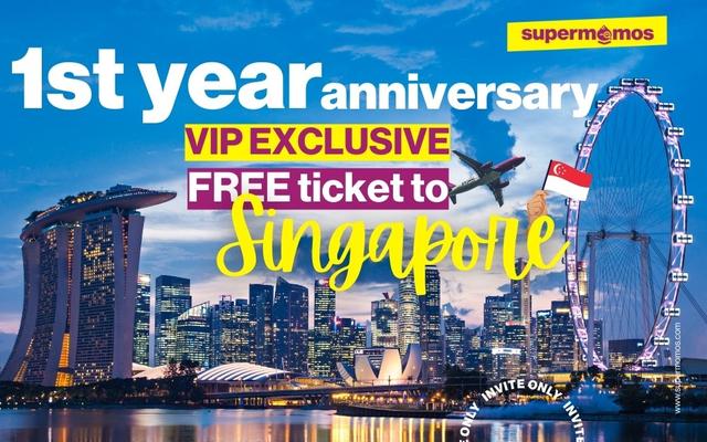 vip exclusive free plane ticket to singapore