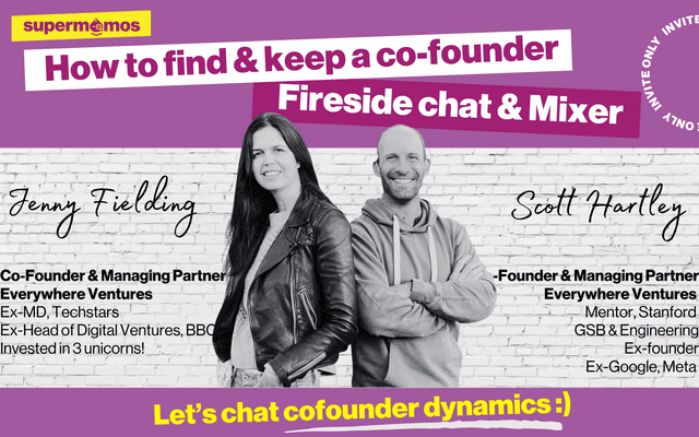 how to find & keep a co-founder with jenny fielding (co-founder of everywhere ventures, named by business insider as top 25 female early-stage vc) and scott hartley (co-founder of everywhere ventures, ex-founder, meta, google)
