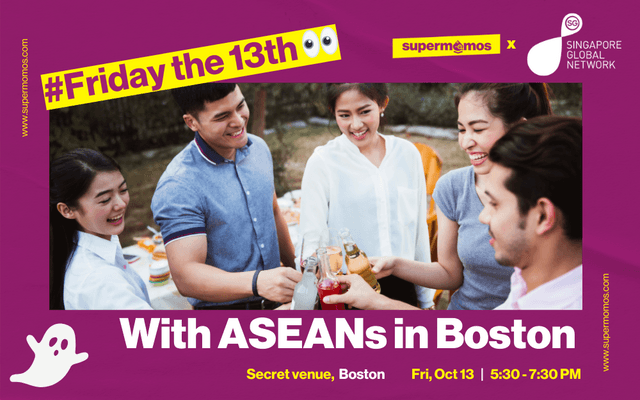 friday the 13th asean mixer in boston 👻 complimentary drinks & bites for the early birds!
