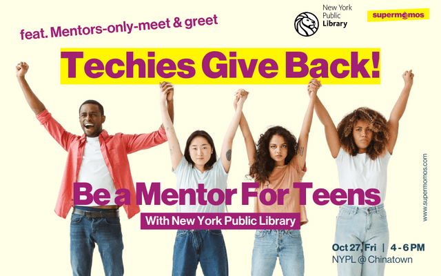 techies give back! be a mentor for teens, with new york public library